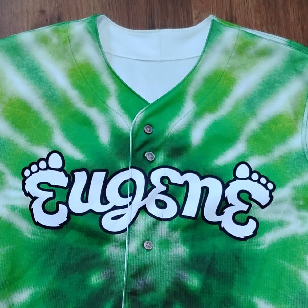 Wilson Eugene Emeralds Tie Dye Baseball Jersey